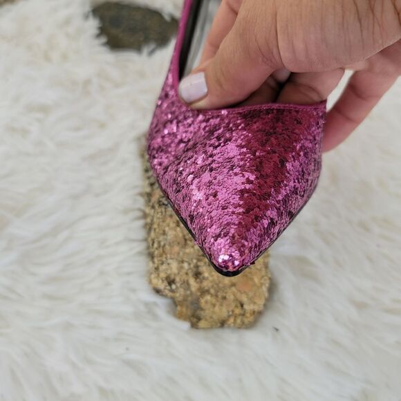 Guess Carrie Lee Barbie pink glitter pumps - Picture 5 of 12